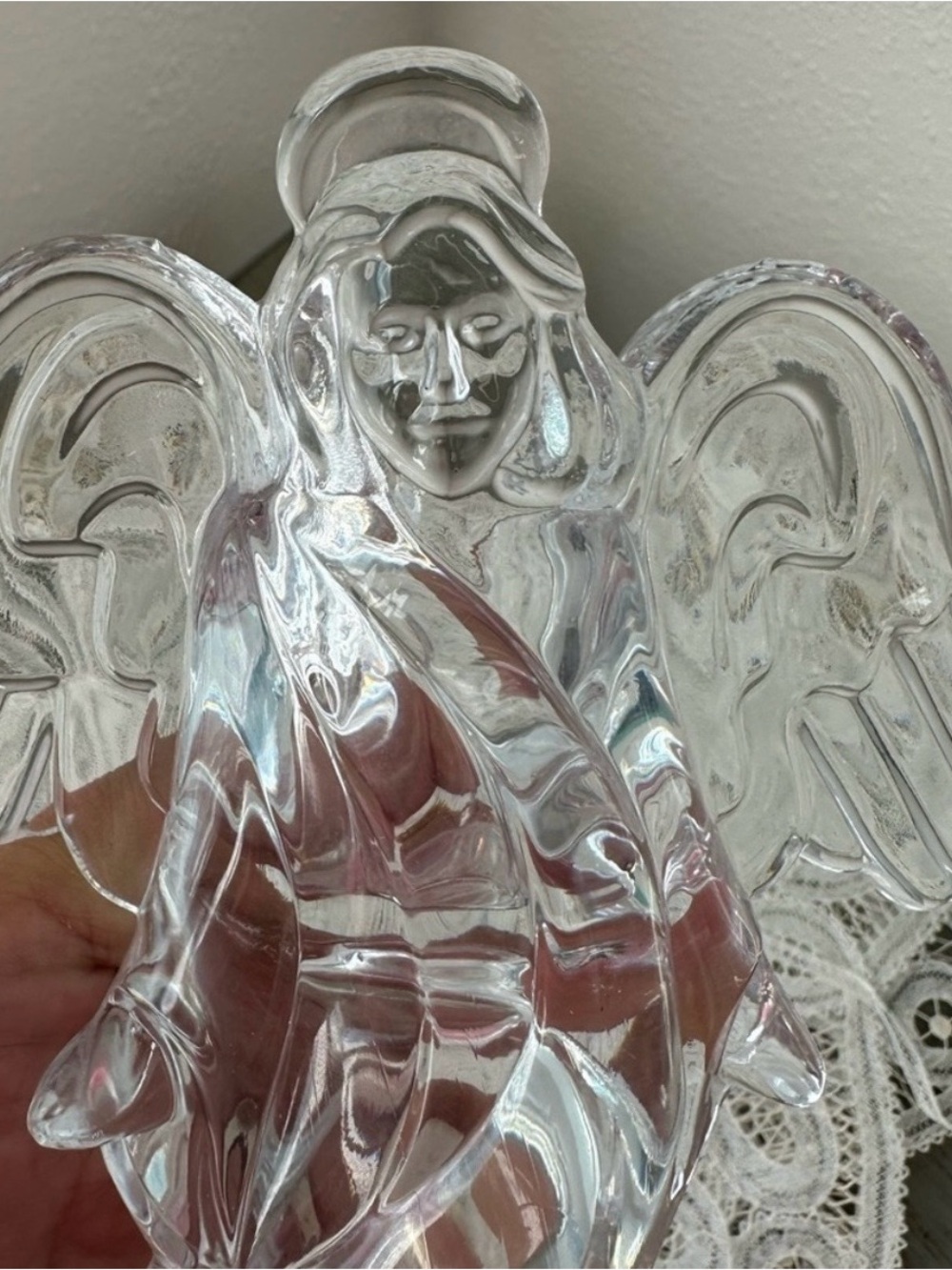 PRINCESS HOUSE Crystal
Angel Figurine Candle Holder
8" France Nativity Figure - Picture 3 of 3